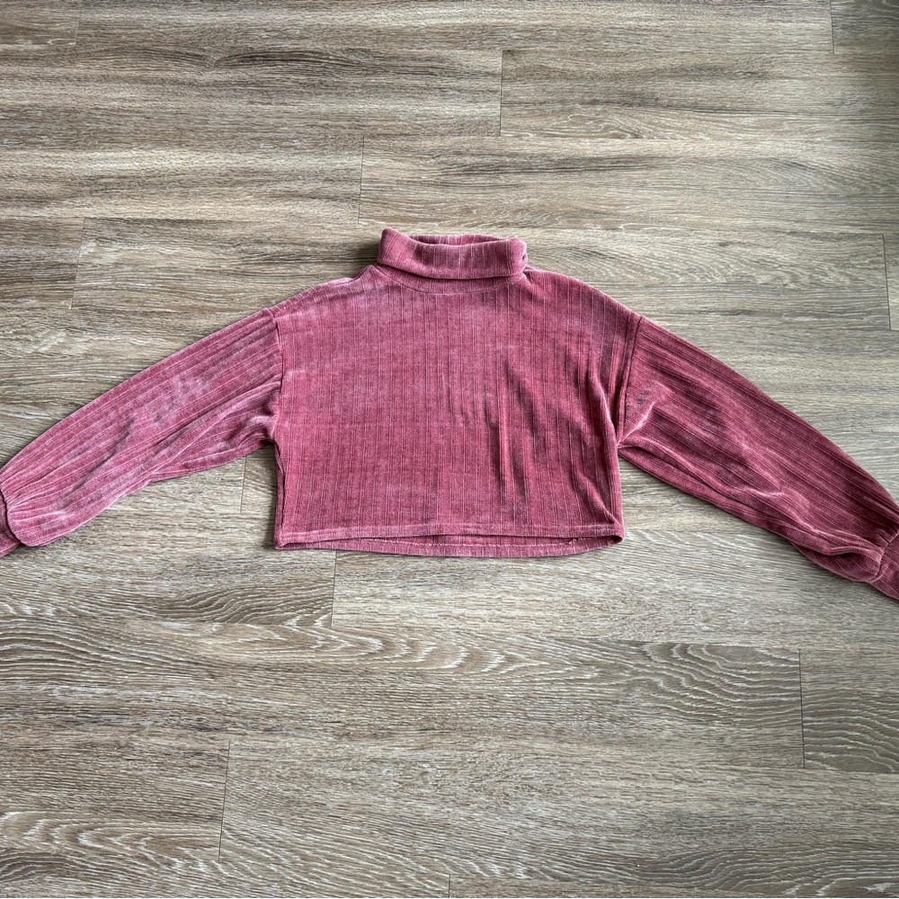 Altar'd State Dusty Rose Turtleneck Sweater